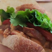 Tempeh and smoked tofu on the BLT at ByTOFU in Seoul