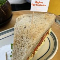 The eggless egg sandwich. Everything I needed and more.  at ByTOFU in Seoul