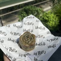 Mugwort mooncake   at ByTOFU in Seoul