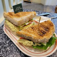 Famous egg salad San at ByTOFU in Seoul