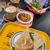 Put the cookie in the coffee at ByTOFU in Seoul
