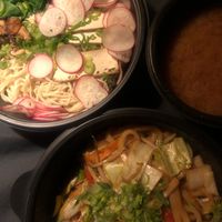 take away - vegan ramen (soup is packed separately) and yakiudon at Tokyo Piknik in Ljubljana