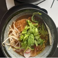 Vegan ramen! Good, very salty  at Tokyo Piknik in Ljubljana