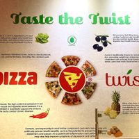 Cool & educational mural inside at Pizza Twist in Sacramento