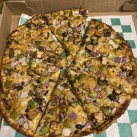 Vegan chicken tikki masala (12inch) at Pizza Twist in Sacramento