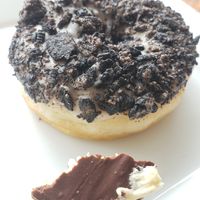 Oh Donut and a remnant of the legendary Nanaimo Bar at Thyme Cafe and Bookstore in Winnipeg