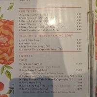 Menu3 at Vegan Deadly Sins in Sacramento