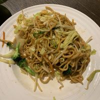 Veggie chow mein   at Vegan Deadly Sins in Sacramento