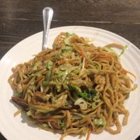Vegan Chicken Chowmein  at Vegan Deadly Sins in Sacramento