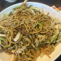 Chicken chow mein   at Vegan Deadly Sins in Sacramento