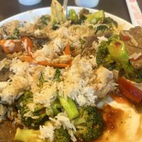 Mongolian beef   at Vegan Deadly Sins in Sacramento