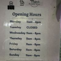 Hours  at Vegan Deadly Sins in Sacramento
