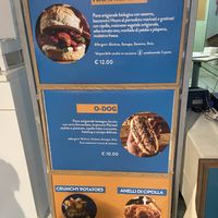 Menu veg festival  at Van Ver Burger in Turin