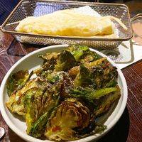 Maple Brussels sprouts ans paratha  at INDU Dining in Sydney