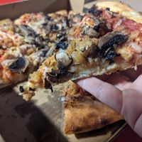 Sausage & Mushroom Pizza at Pizza Loko in Washington