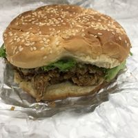 Fried mushroom sandwich - delish  at Dee's Vegan To-Go in Charlotte