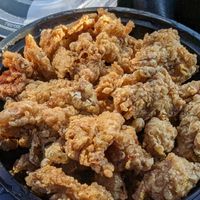 amazing buffalo mushroom bites at Dee's Vegan To-Go in Charlotte