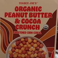 Organic peanut butter e cocoa crunch. at Trader Joe's - Downers Grove in Downers Grove