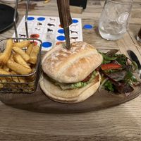 Vegan burger #Veganuary at The Mortal Man in Troutbeck