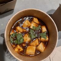 Mapo Tofu w/beyond meat at Cozy Wok in Oakland
