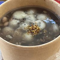 Sesame rice balls in Eight Treasures porridge ❤️  at Cozy Wok in Oakland