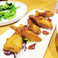 Deep fried tofu sheets at Emerald 珺 in Hong Kong Island