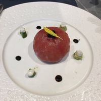 Tomato ceviche at Emerald 珺 in Hong Kong Island