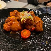 Monkey head mushroom with osmanthus sauce at Emerald 珺 in Hong Kong Island