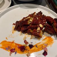 Rose barbecue “pork” at Emerald 珺 in Hong Kong Island