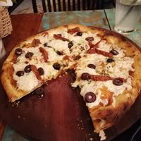 Pizza at Layla Restaurant Plants & Mushrooms in Puerto Morelos