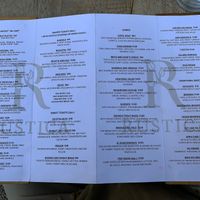 Menu at Rústica in San Miguel De Allende