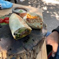 Breakfast burrito! at Rústica in San Miguel De Allende