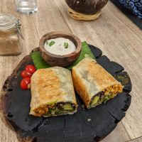 Tofu breakfast burrito at Rústica in San Miguel De Allende