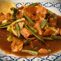 Spicy green bean w/ tofu and veggies  at Tom Yum in Surprise