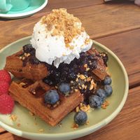 Waffles at Vagabond in Byron Bay