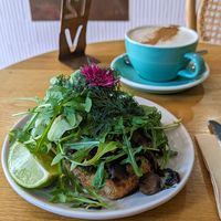Mushrooms on Toast + Almond Chai at Vagabond in Byron Bay