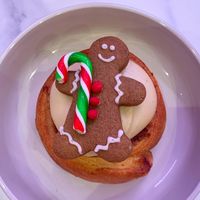 Gingerbread cinnamon roll - a Christmas special  at Grams in Edinburgh