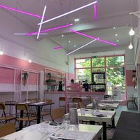 Interior of Grams cafe  at Grams in Edinburgh