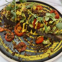 Avo toast  at Grams in Edinburgh