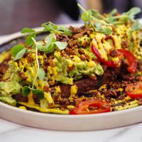 Say cheese avocado toast at Grams in Edinburgh