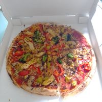 Pizza Vegetariana (vegan) at Pizzeria Verona in Wiesbaden