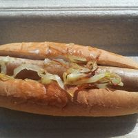 Veggie hotdog (vg) at Café Shrub in Blaydon