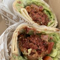 Falafel wrap  at Café Shrub in Blaydon