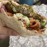   at Dalia's Falafel in Kensington