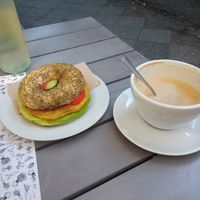 Bagel&coffee at Radikalecker in Berlin
