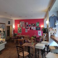 Café from inside at Radikalecker in Berlin