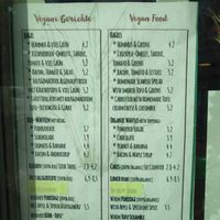 Menu at Radikalecker in Berlin