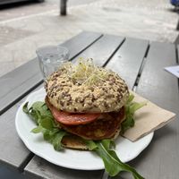 Breakfast bagel   at Radikalecker in Berlin