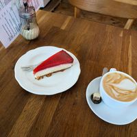 New York Cheeze Cake and Cappucino at Radikalecker at Radikalecker in Berlin