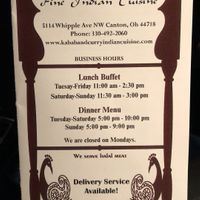 Just the details. at Kabab & Curry in Canton